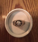 White GOLD 14K Diamond Ring