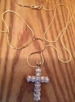 Pendant 14K Diamond CROSS.