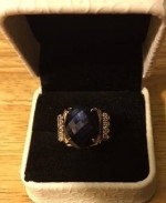 Diamond & Estate Sapphire RING