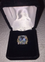 Moissanite And Diamond RING