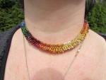 BEADED CHOKER-HAND MADE- ONE OF A KIND