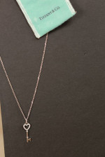 Tiffany Heart Key Pendant
