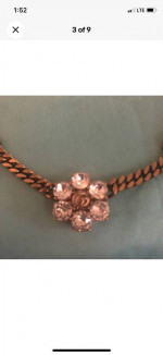 Gucci Crystal Necklace Authentic Iconic Classic Never Worn Stylish