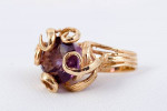 Huge amethyst in heavy custom-made 14K Ring