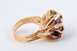Huge amethyst in heavy custom-made 14K Ring