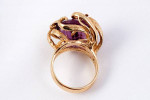 Huge amethyst in heavy custom-made 14K Ring