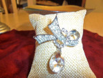 Rhinestone Bow Brooch