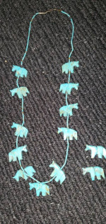 turquoise fetish necklace