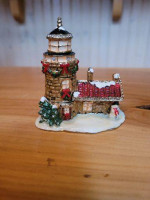 Christmas House Trinket Box Jewelry Box