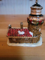 Christmas House Trinket Box Jewelry Box
