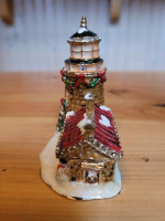 Christmas House Trinket Box Jewelry Box