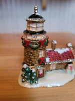 Christmas House Trinket Box Jewelry Box