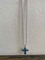 Necklace- Cross - Unisex - Rhinestone