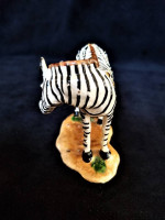 DK Enamel Over Pewter Zebra Figurine Trinket Box Keepsake Box