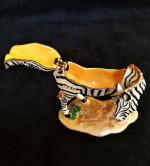 DK Enamel Over Pewter Zebra Figurine Trinket Box Keepsake Box