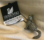 SWAROVSKI Crystal Cat Pin