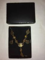New Necklace Earrings Pendant SET 4 LEAF CLOVER