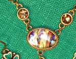 New Necklace Earrings Pendant SET 4 LEAF CLOVER