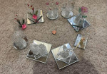 Crystal collection flower birds chicken rooster animal