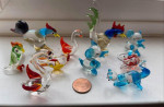 Crystal collection flower birds chicken rooster animal