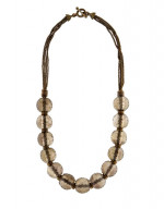 Stephen dweck Necklace Large Beads Smoky Quartz