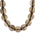 Stephen dweck Necklace Large Beads Smoky Quartz