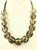 Stephen dweck Necklace Large Beads Smoky Quartz