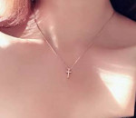 Firm Price! Brand New in a Package Gold Plated Cross Necklace