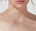 Firm Price! Brand New in a Package Gold Plated Cross Necklace