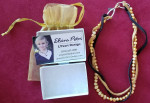 NEW Pearl and leather necklace, by Elvira Petri, L’Petri Design