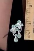 Gorgeous unique Grandidierite butterfly earrings in Sterling Silver