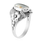 Bali Legacy Canadian Ammolite Ring, size 7