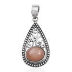Pretty in Pink! Peach Moonstone or Pink Opal s/s pendants.