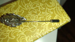 Silver tone hat pin