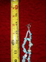 Turquoise necklace and earrings