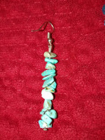 Turquoise necklace and earrings