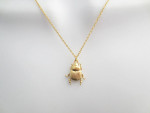 Beetle necklace Cute necklace Dainty necklace