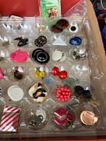 Shoebox of Jewelry - Earrings, Fobs, Bits and Pieces