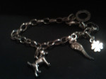 THOMAS SABO STERLING WITH  (3)  CHARM BRACELET
