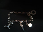 THOMAS SABO STERLING WITH  (3)  CHARM BRACELET