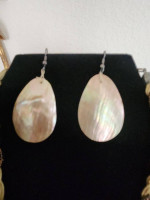 Mother of pearl Shell necklace  earrings set
