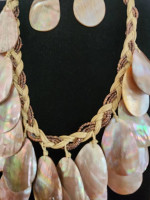 Mother of pearl Shell necklace  earrings set