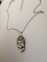 Buddha Tibetan Silver Chain Necklace