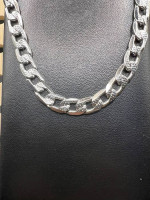 Silver Cuban Chain Necklace