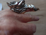 Silver DRAGON finger jewelry