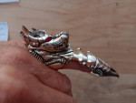 Silver DRAGON finger jewelry
