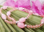 MOTHERS DAY GIFT FOR MAMA ONE FOR CHILD MATCHING 🌹MAN MADE🌹 ROSE QUARTZ