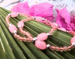 MOTHERS DAY GIFT FOR MAMA ONE FOR CHILD MATCHING 🌹MAN MADE🌹 ROSE QUARTZ