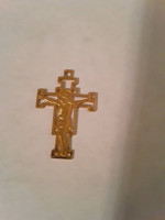 18k Yellow Gold Crucifix Pendant