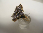 14KT TANZANITE FLORAL DESIGN SIZE 6 RING